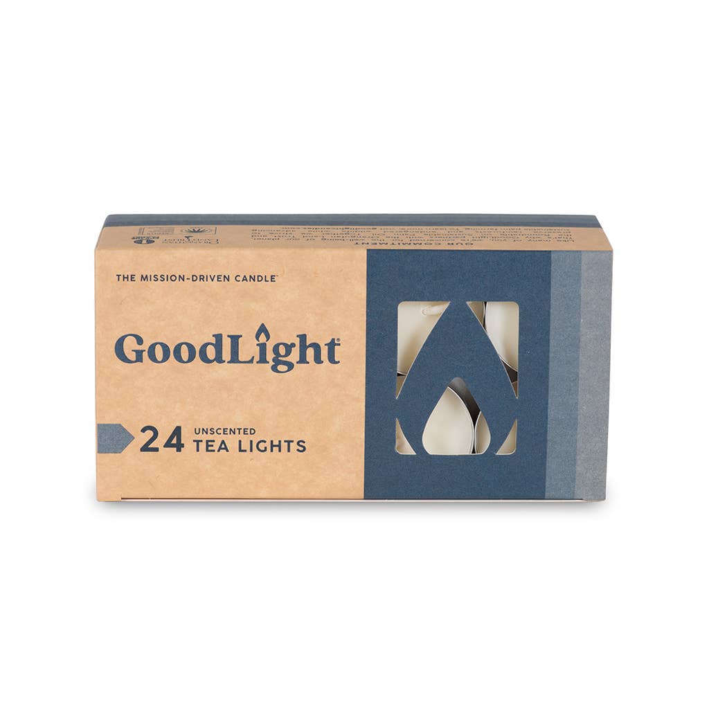Unscented Tea Light Candles | 24-Count Box