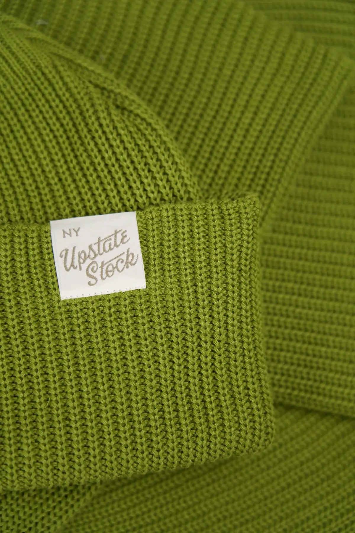 Upcycled Cotton Beanie : Pistachio