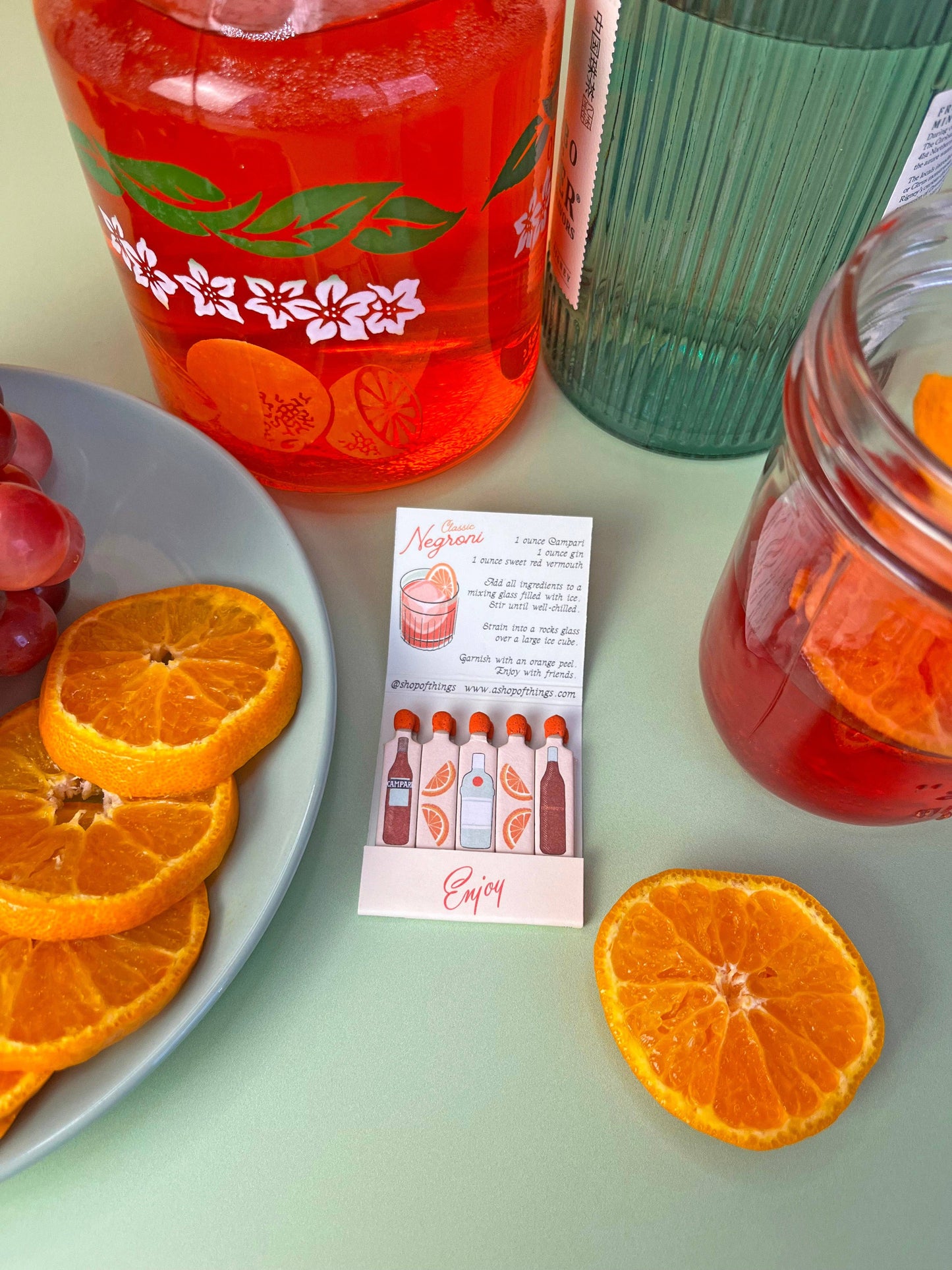 Negroni Cocktail Matchbook