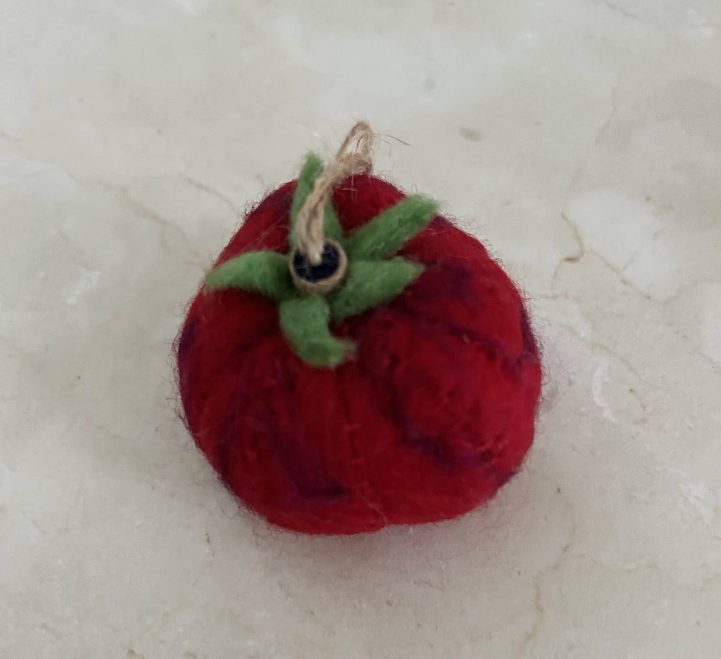 Handmade Felt "Jersey Tomato" ornament