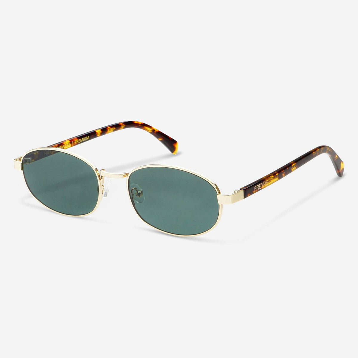 Clark Oval Stainless Steel Sunglasses