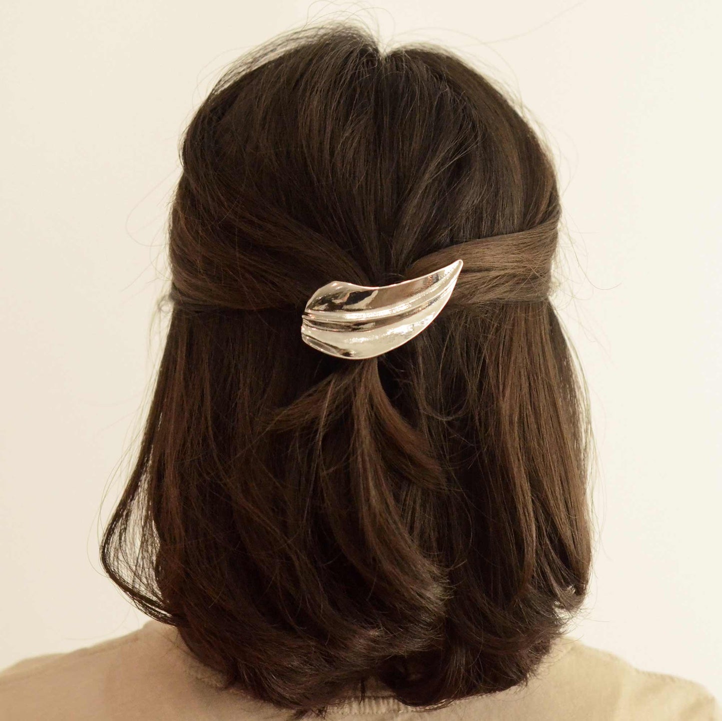 Leaf Metal Barrette Hair Clip