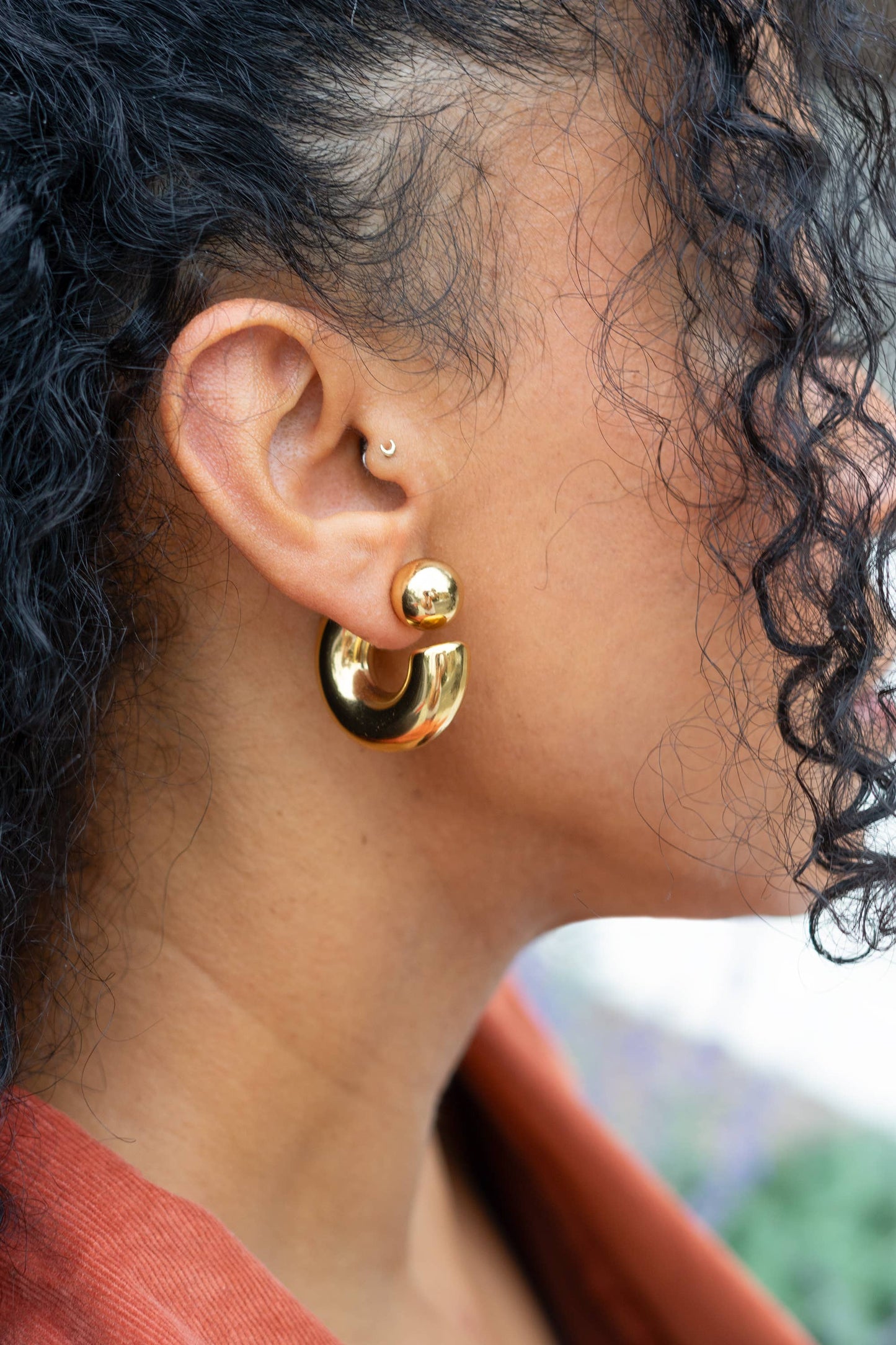 Riley Jacket Hoop Earrings