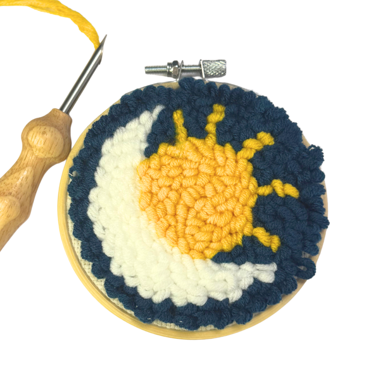 Sun and Moon DIY Punch Embroidery Kit