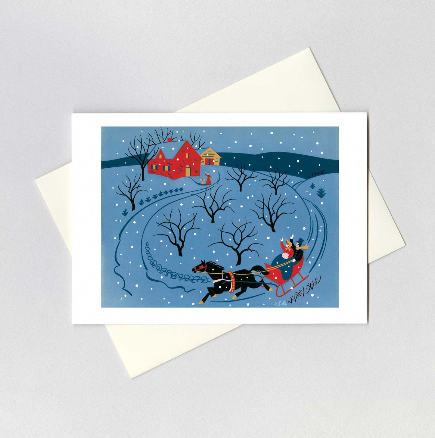 Mid-Century Merriment - Holiday Greeting Cards
