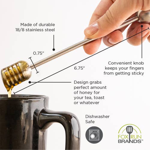 Stainless Steel Honey Dipper
