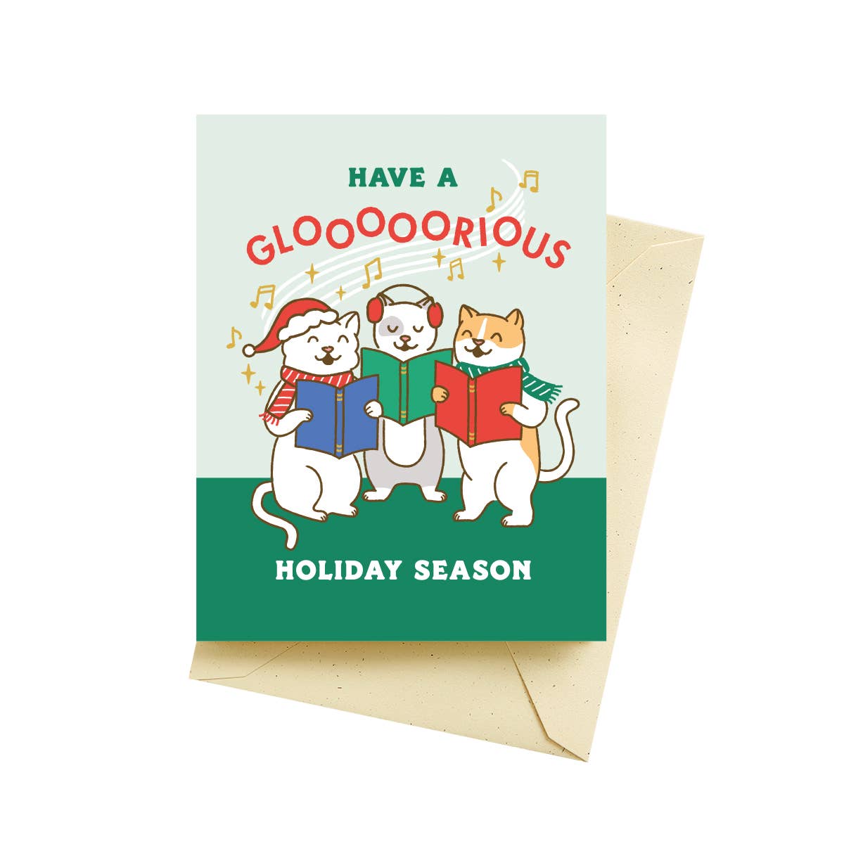 Cat Carolers Holiday Greeting Cards