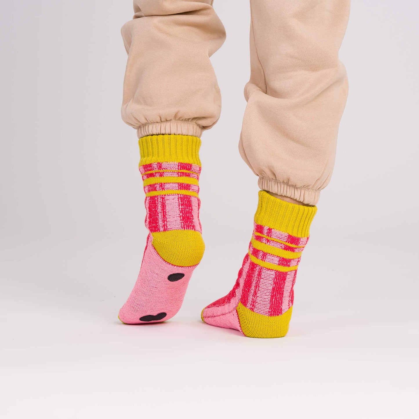 Plaid Stripe House Socks