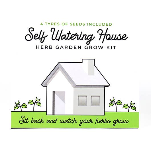 Mini Ceramic Self-Watering Herb Planter