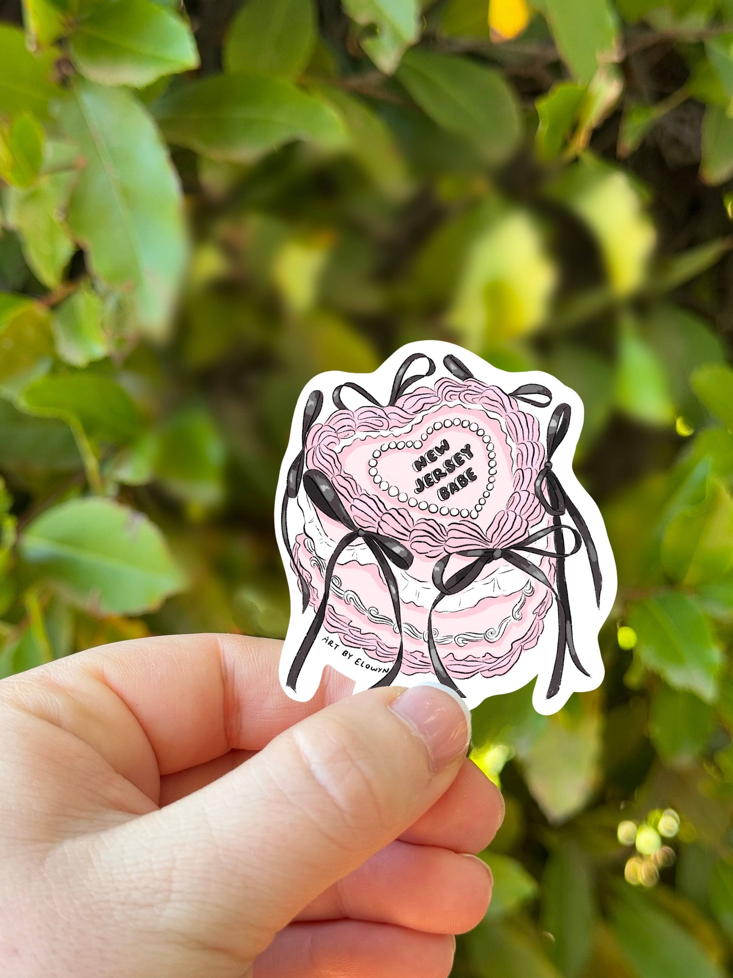 “Jersey Babe” Cake Sticker