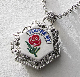 Be Locket- Special Hand Painted Steel Lockets- Necklace
