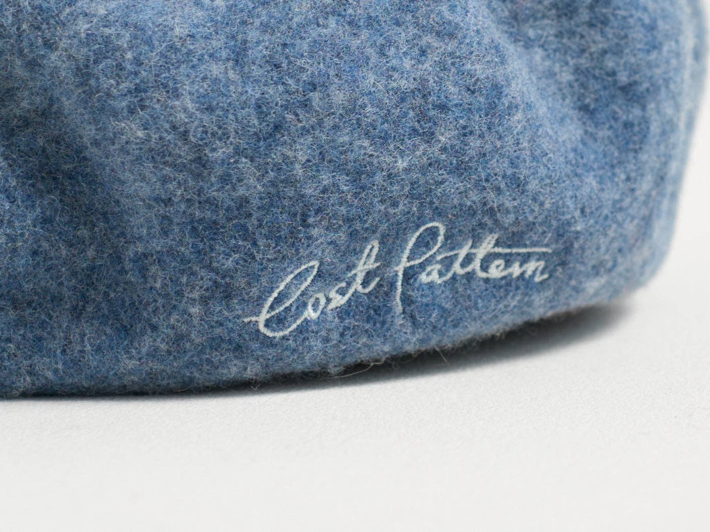 "Bon Chic" Wool Beret - Dusty Blue