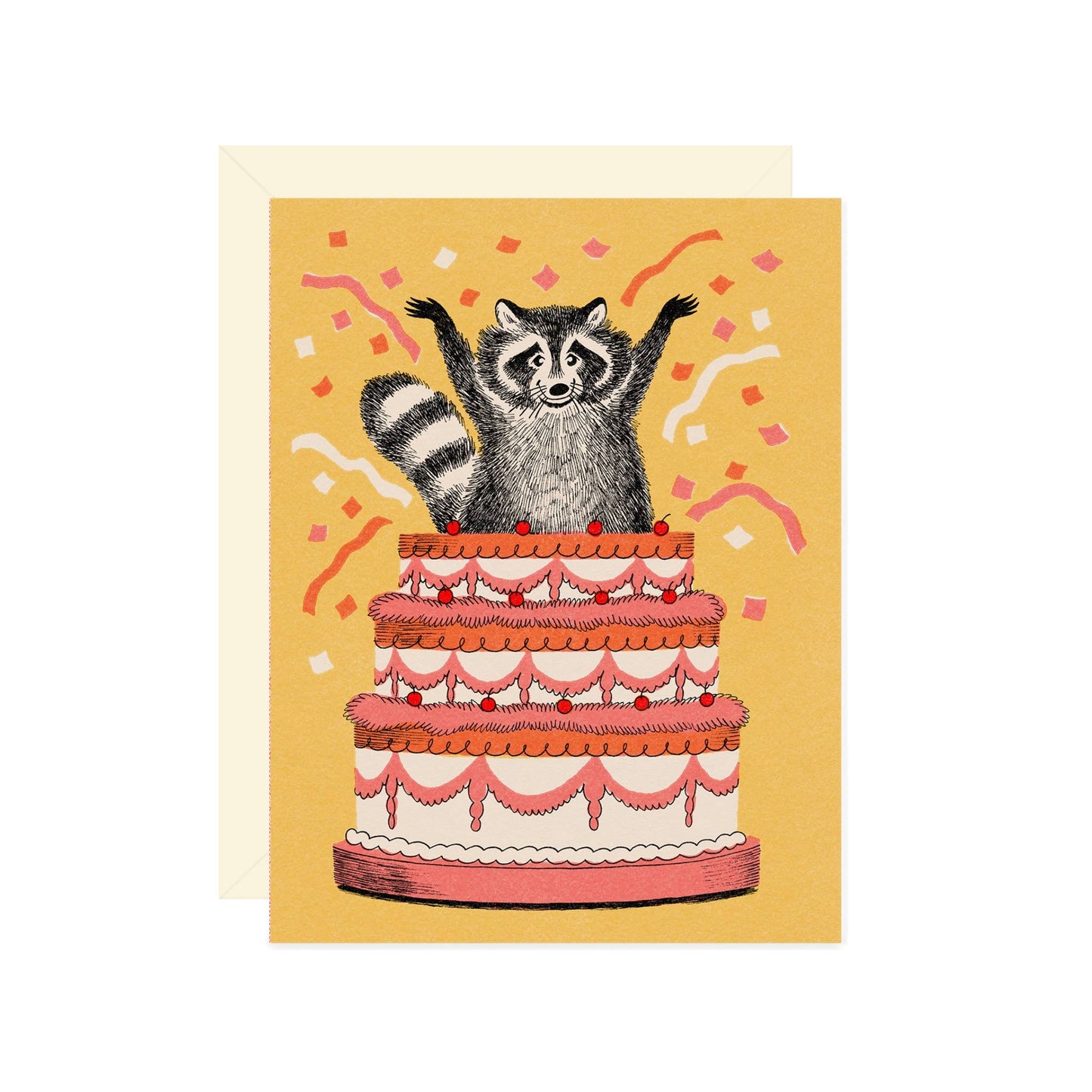 Raccoon Birthday Greeting Card
