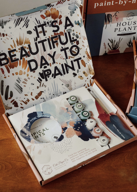 Sailboats at Sea Paint-By-Numbers kit