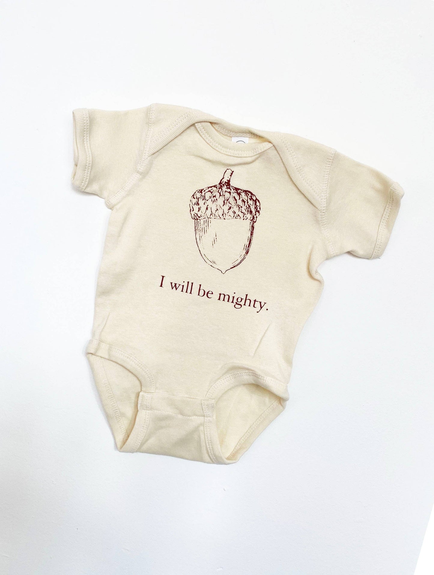 I Will Be Mighty Cute Baby Bodysuit