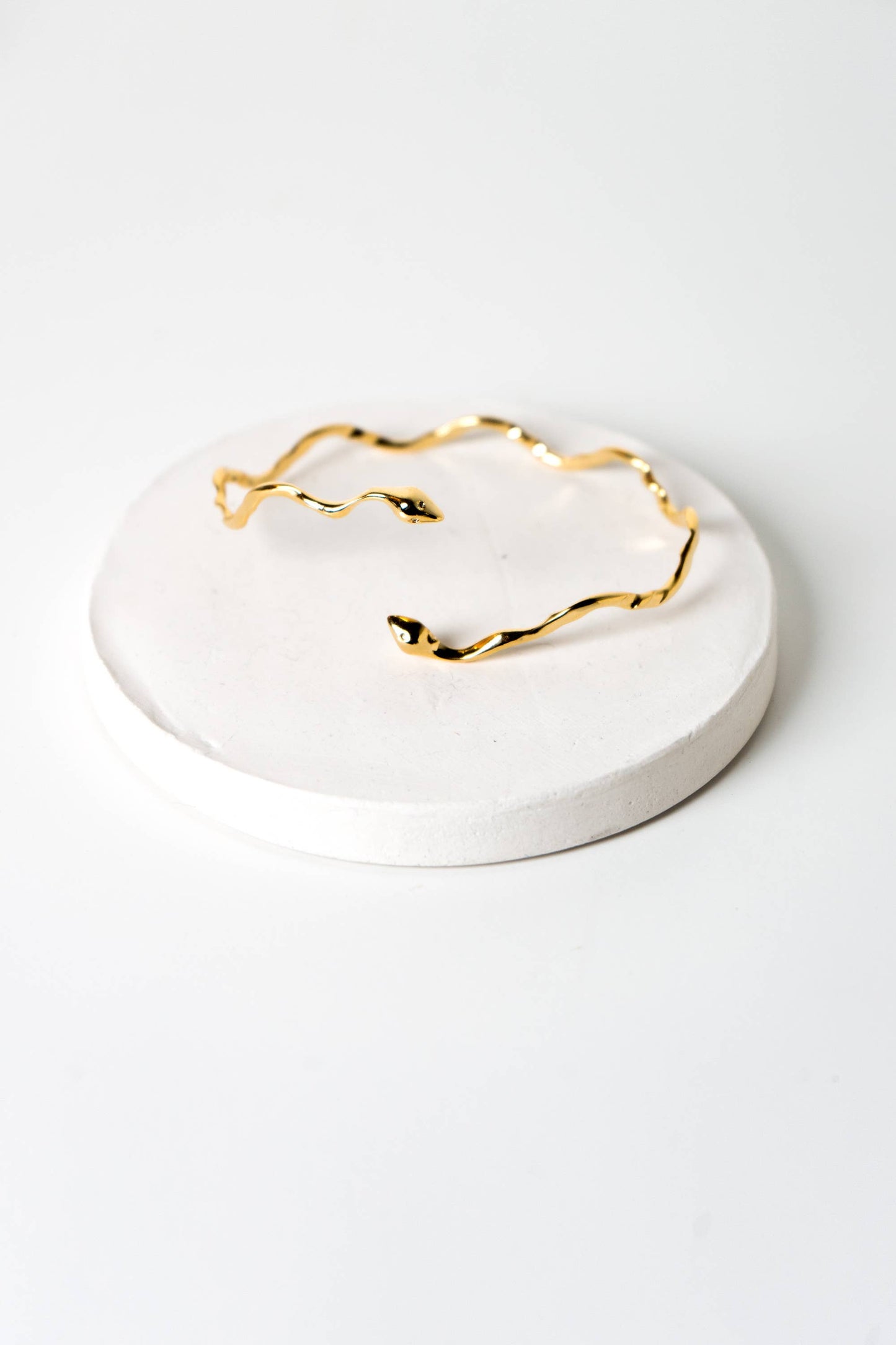 Gold Plated Snake Cuff