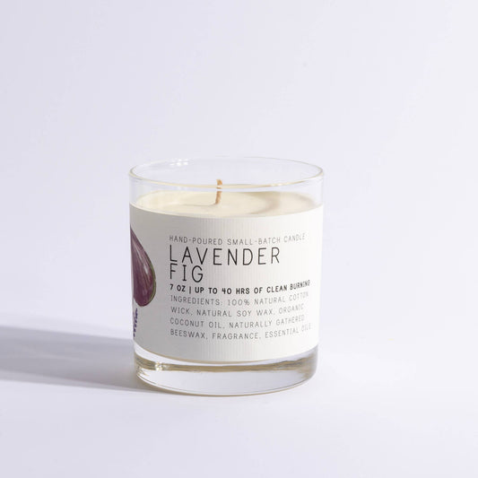 Lavender Fig - Medium Glass - Just Bee Candle