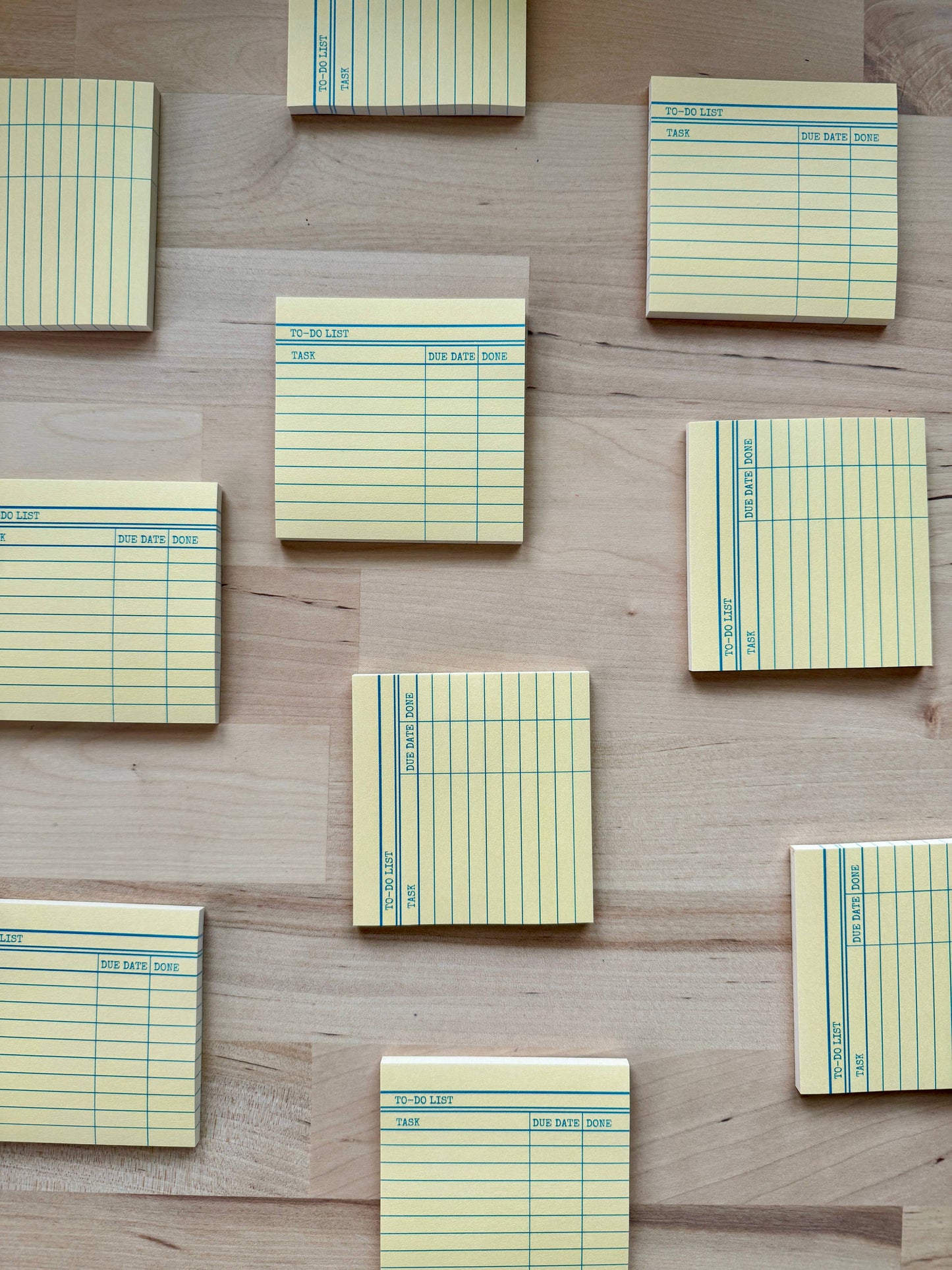 Library Card Post-It Sticky Notes