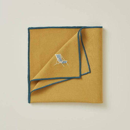 Saffron Embroidered Napkin