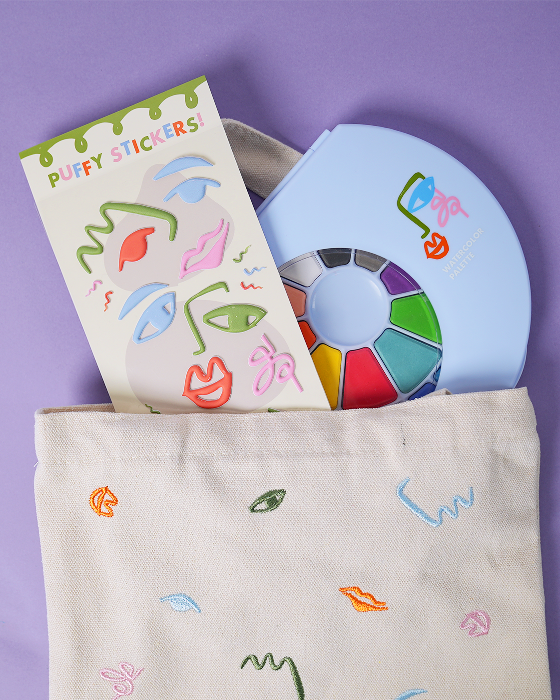Face Shaped Puffy Stickers