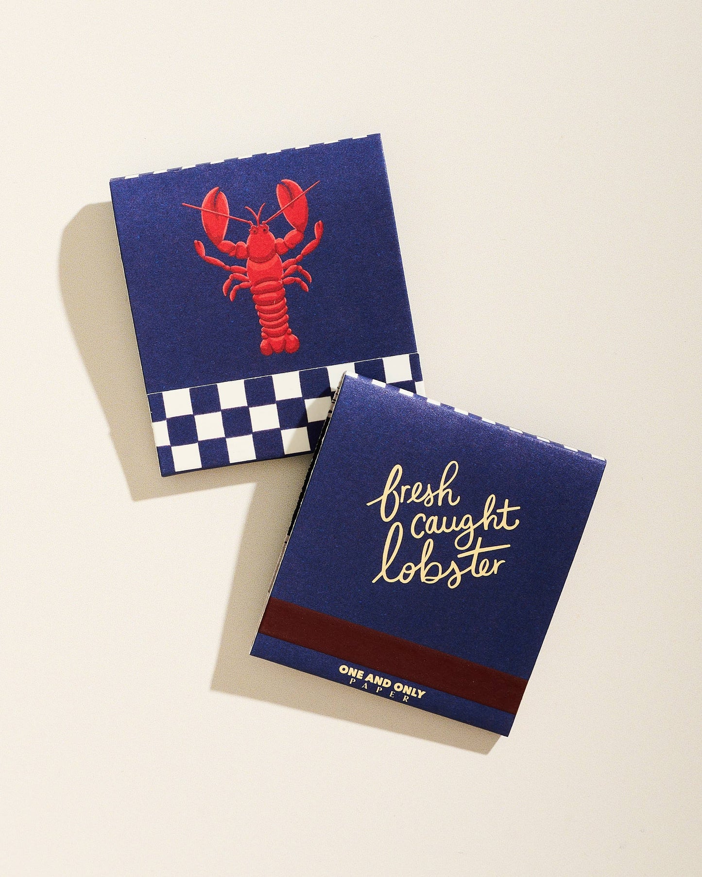 Lobster Printed Decorative Matchbook