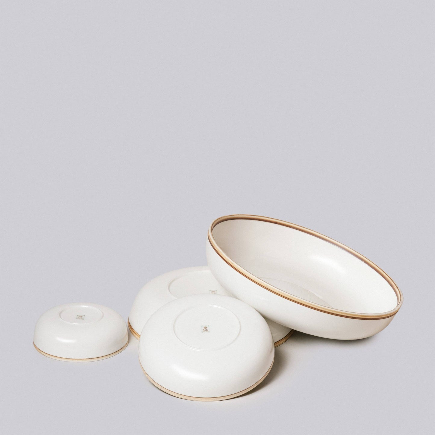 Porcelain Nesting Bowls : Ivory