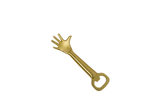 Gold Hand Bottle Opener