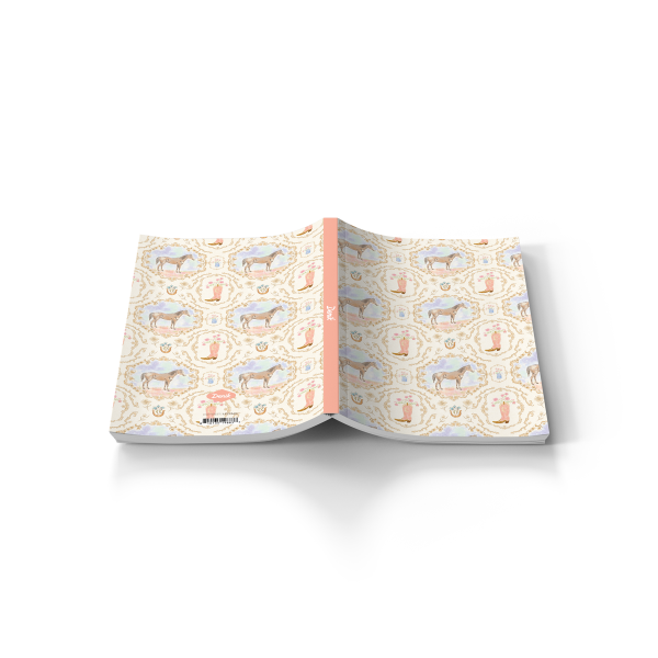 Horse and Boot Layflat Notebook