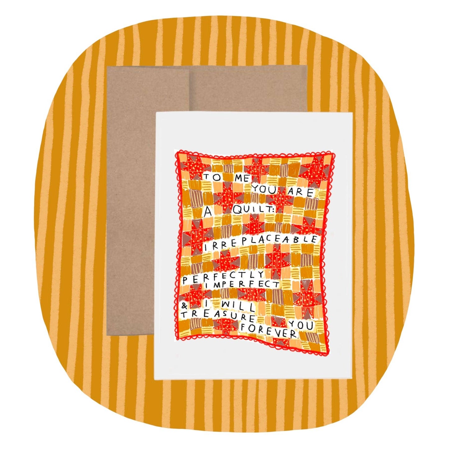 I WILL TREASURE YOU FOREVER QUILT Greeting Card