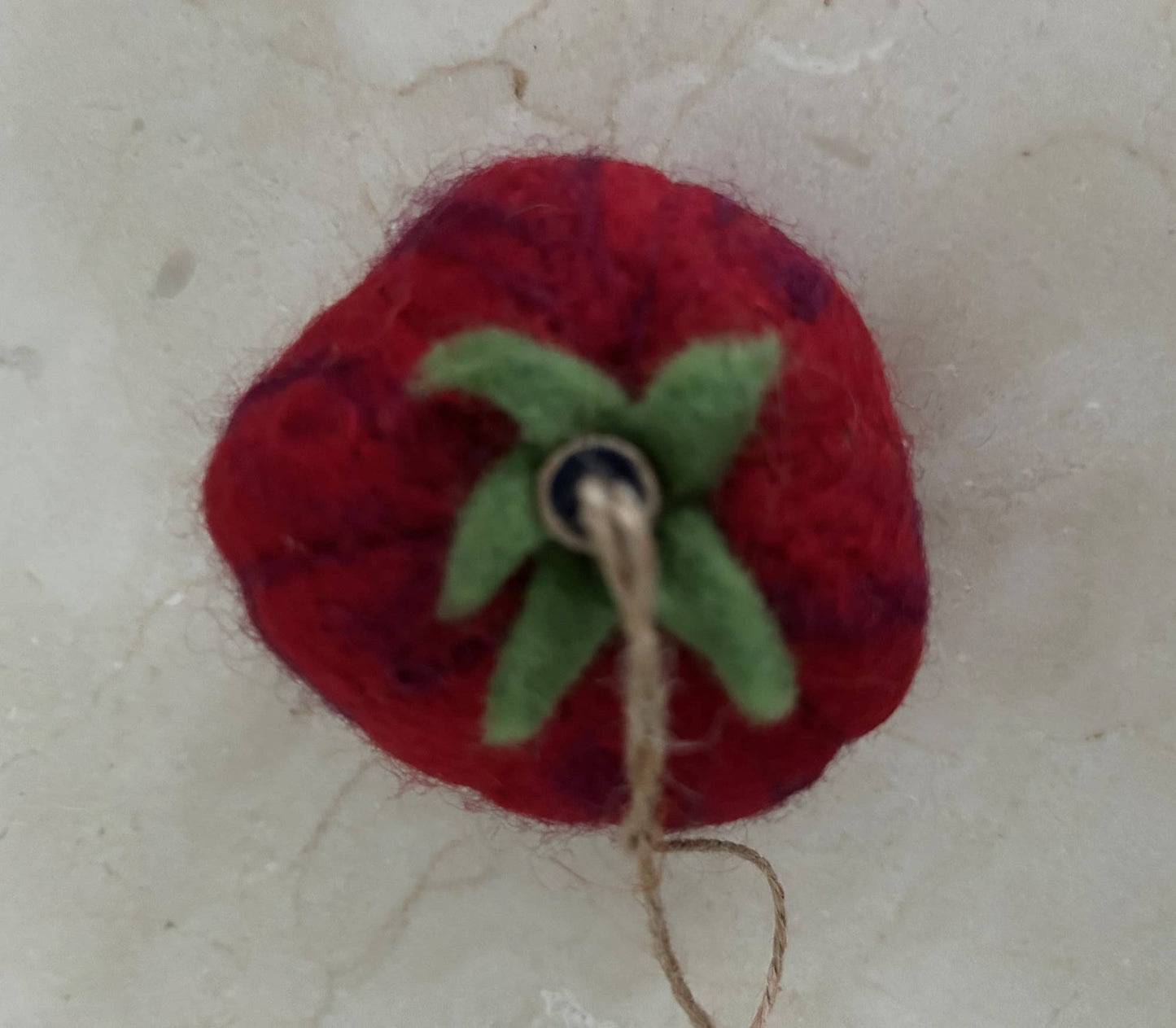 Handmade Felt "Jersey Tomato" ornament
