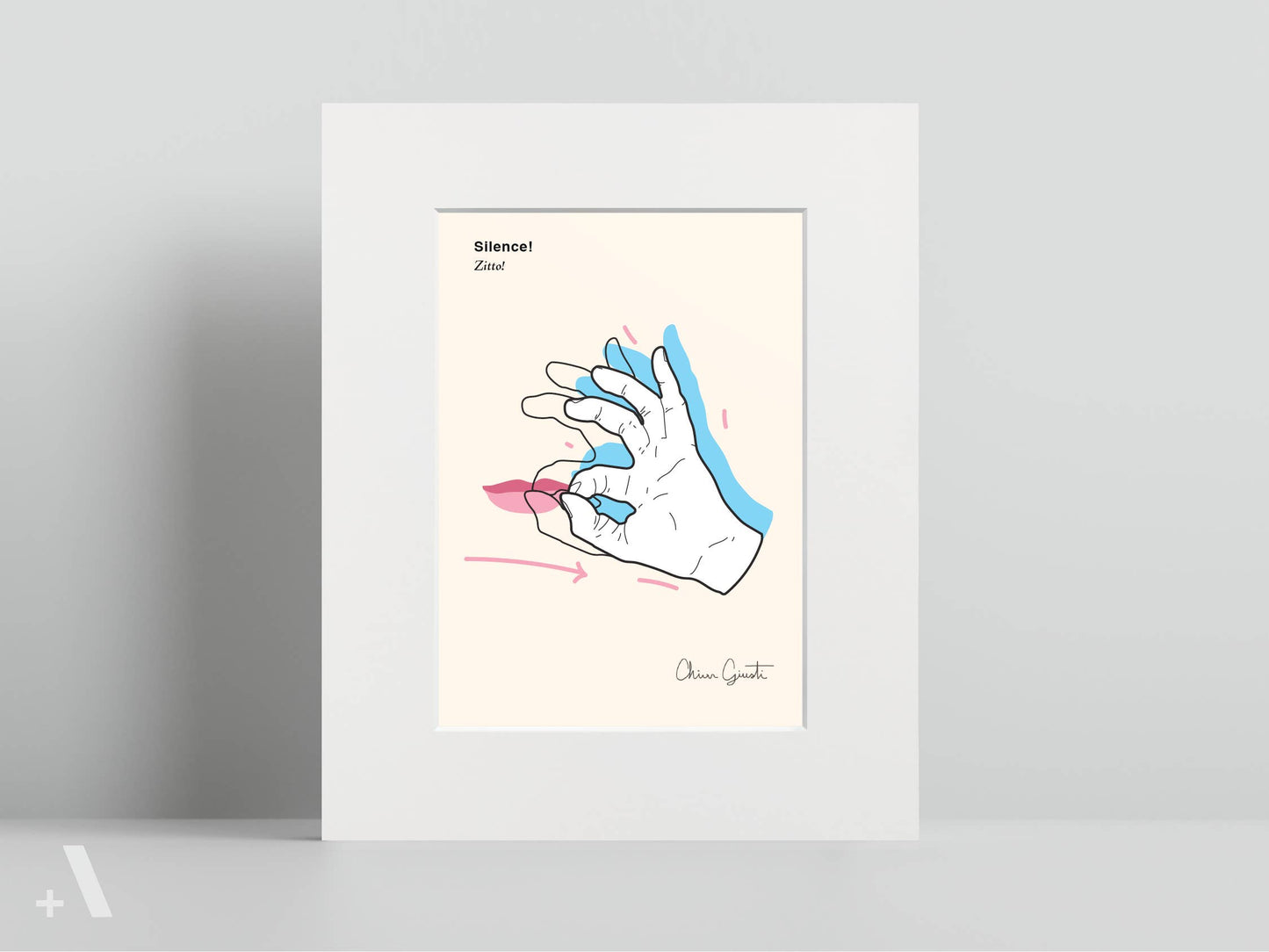 Italian Hand Gestures Illustrated Art Print