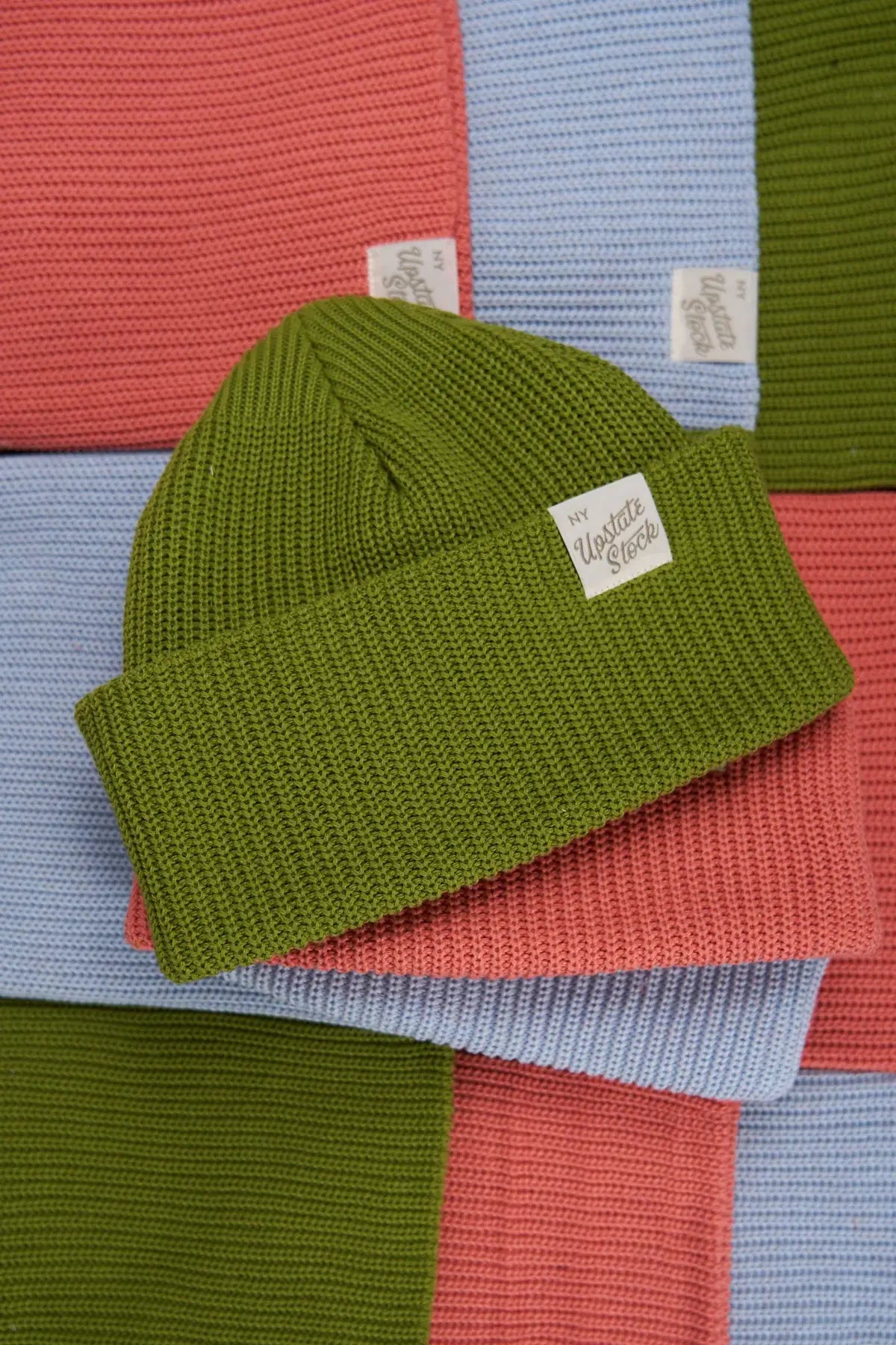 Upcycled Cotton Beanie : Pistachio