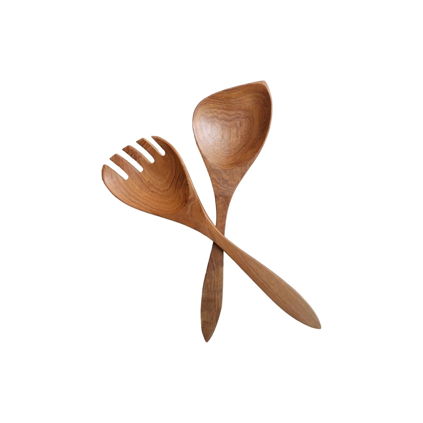 Handcrafted Teak Wood Salad Servers
