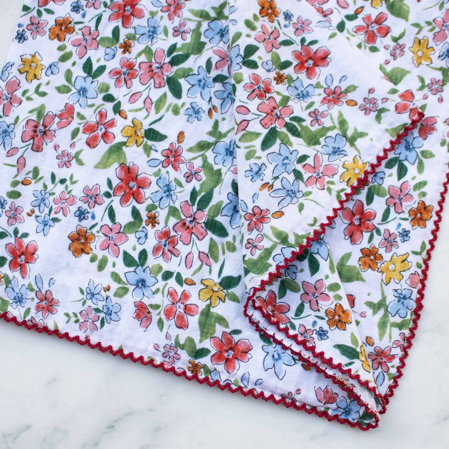 Linda Women's Floral Cotton Scarf