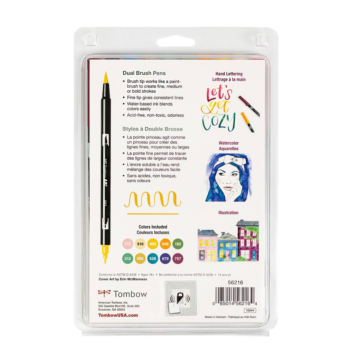 Tombow Dual Brush Pen Art Markers Cottage 10 Pack
