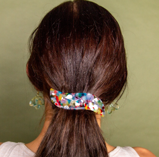 Wave French Acetate Barrette