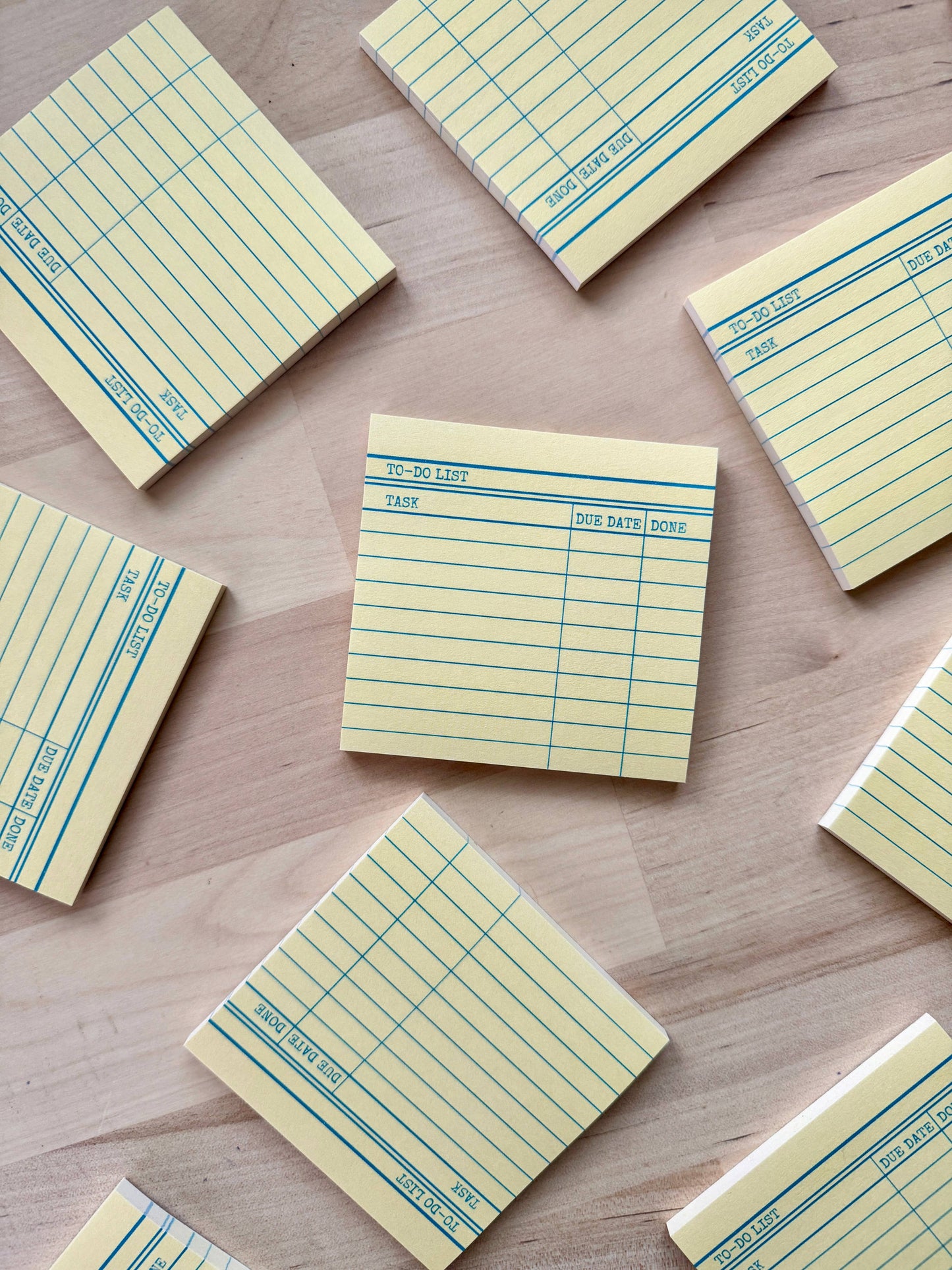 Library Card Post-It Sticky Notes