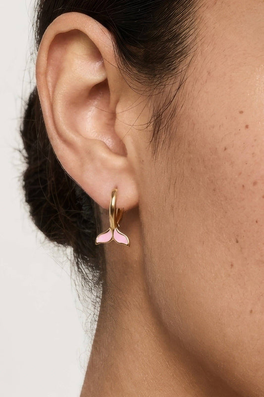 Whale Tail Hoops