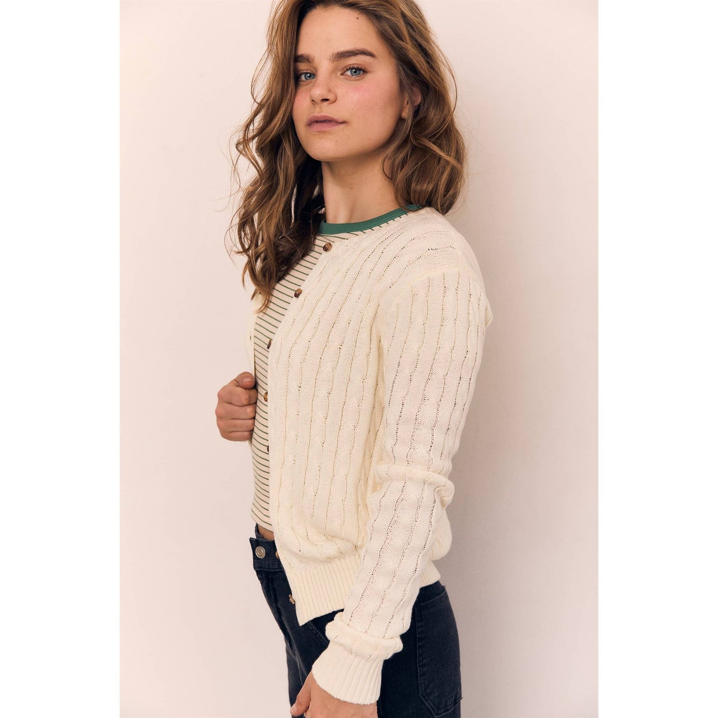 Classic Cable Knit Cardigan