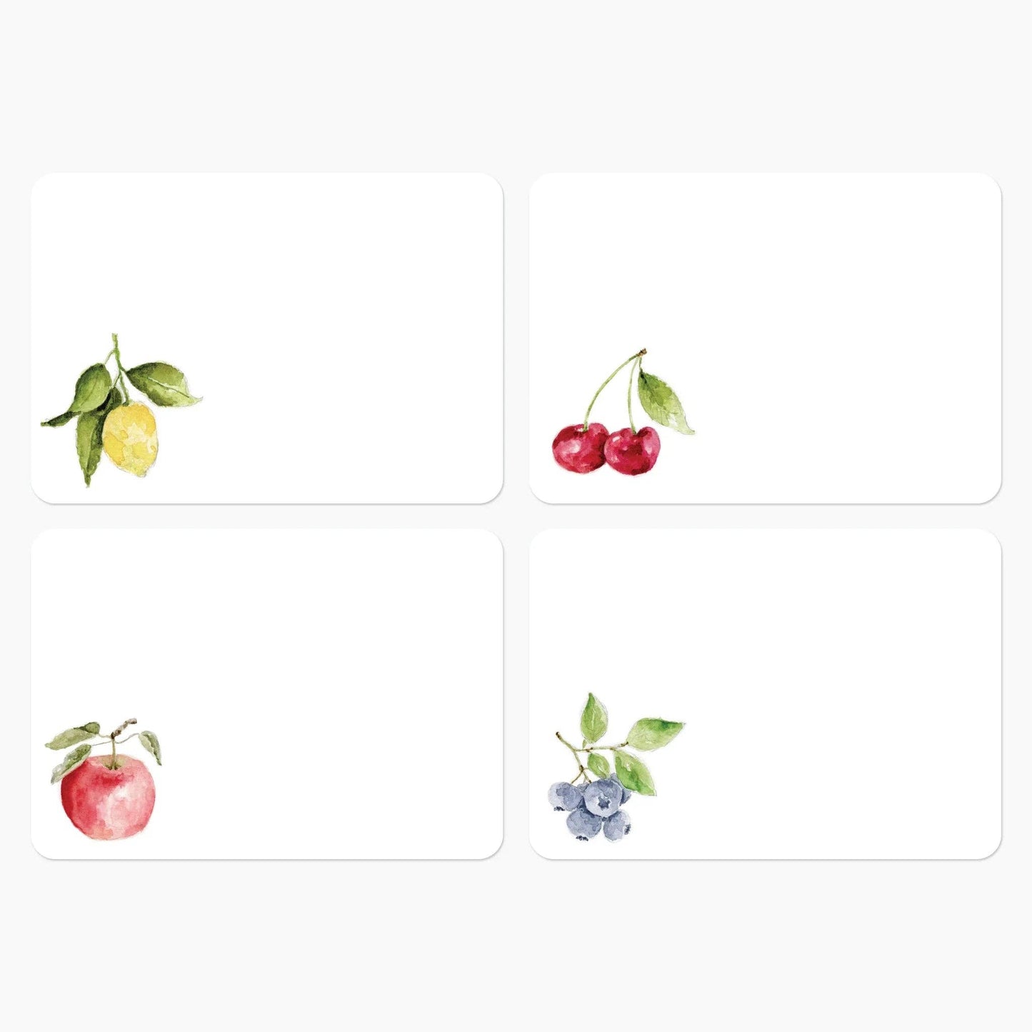 Watercolor Note Cards Set of 16