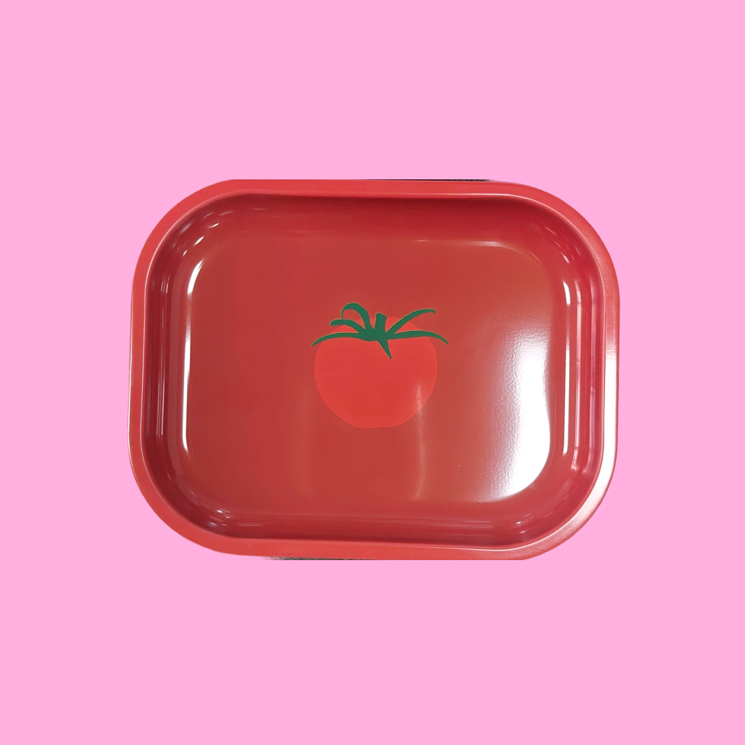 Tomato Metal Catch-all Tray