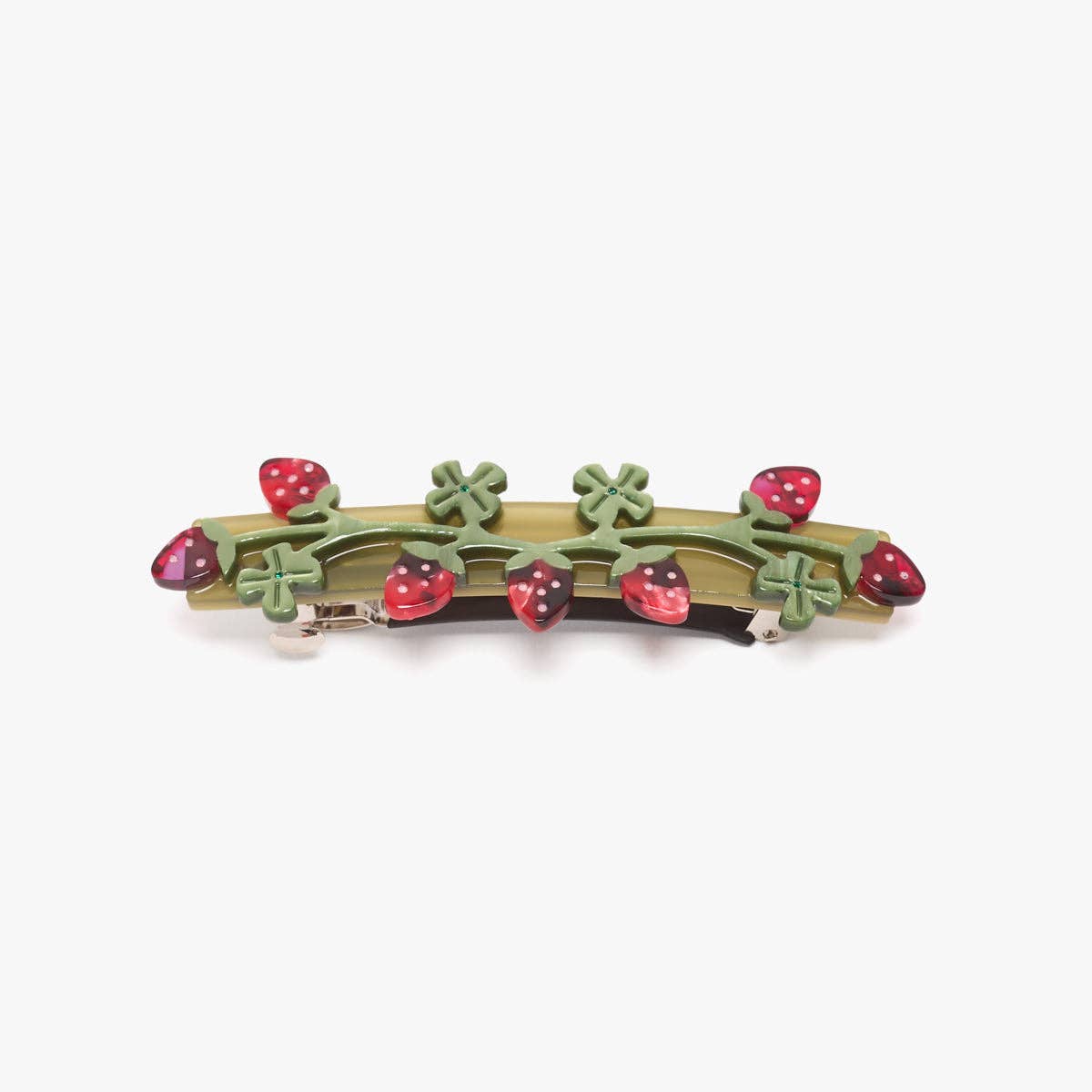 Wild Strawberry Barrette