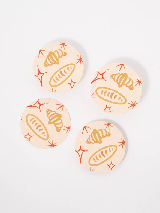 Oui Croissants Coasters