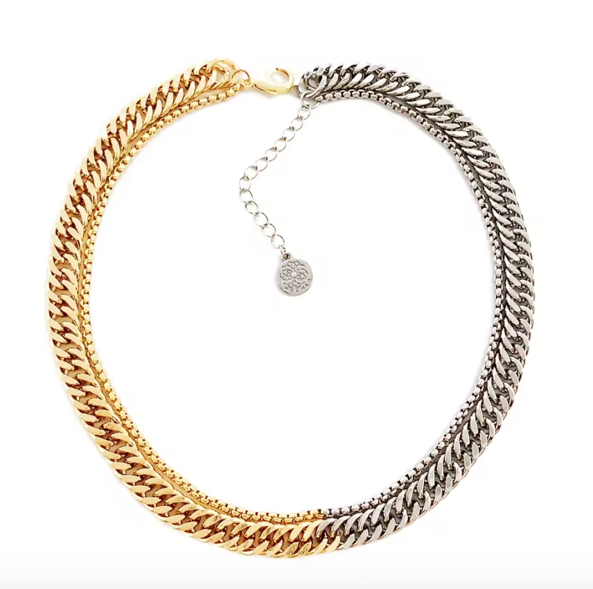 Mixed Metal Two Tone Chunky Chain Stainless Steel