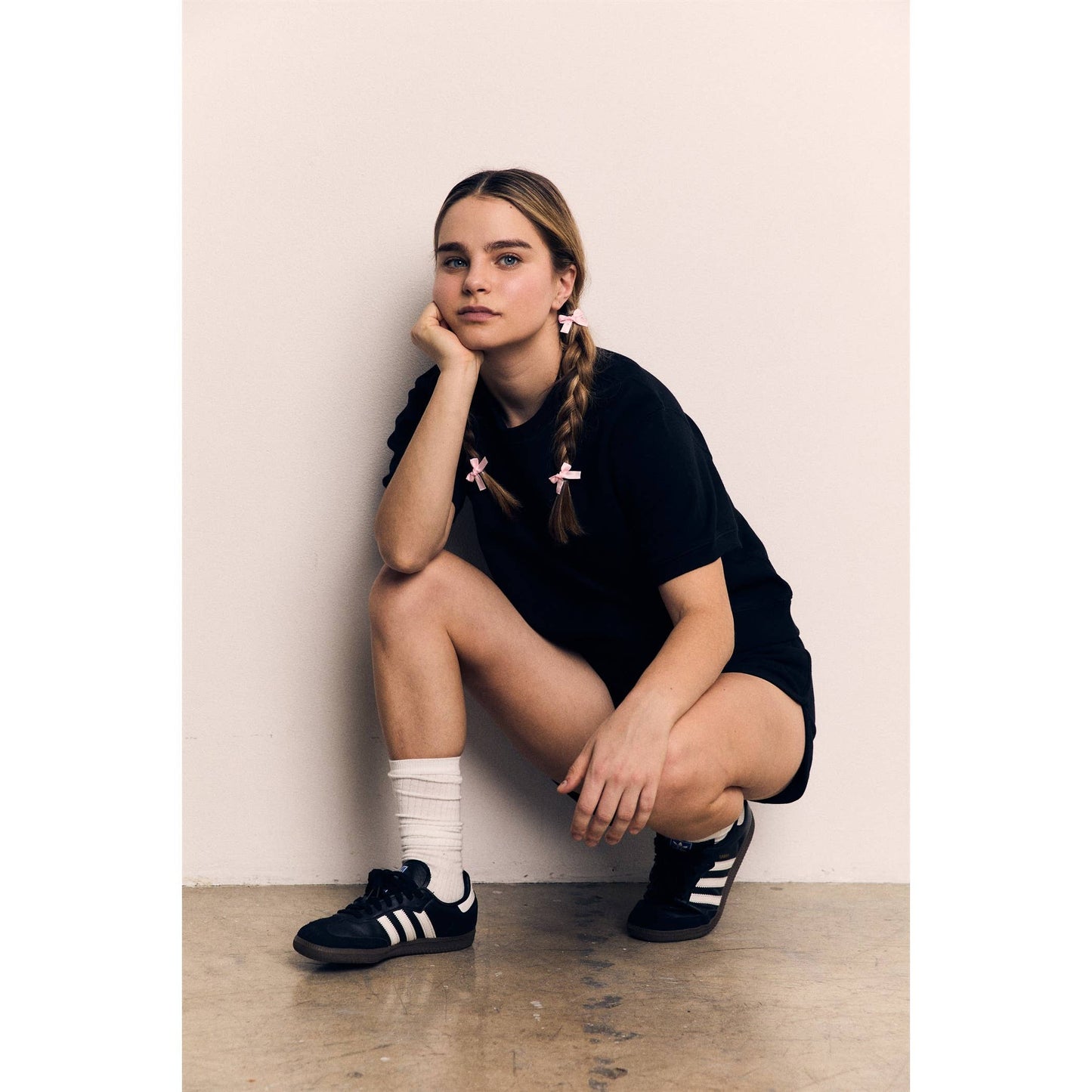 Organic Cotton Terry Short Sleeve Crewneck Sweatshirt