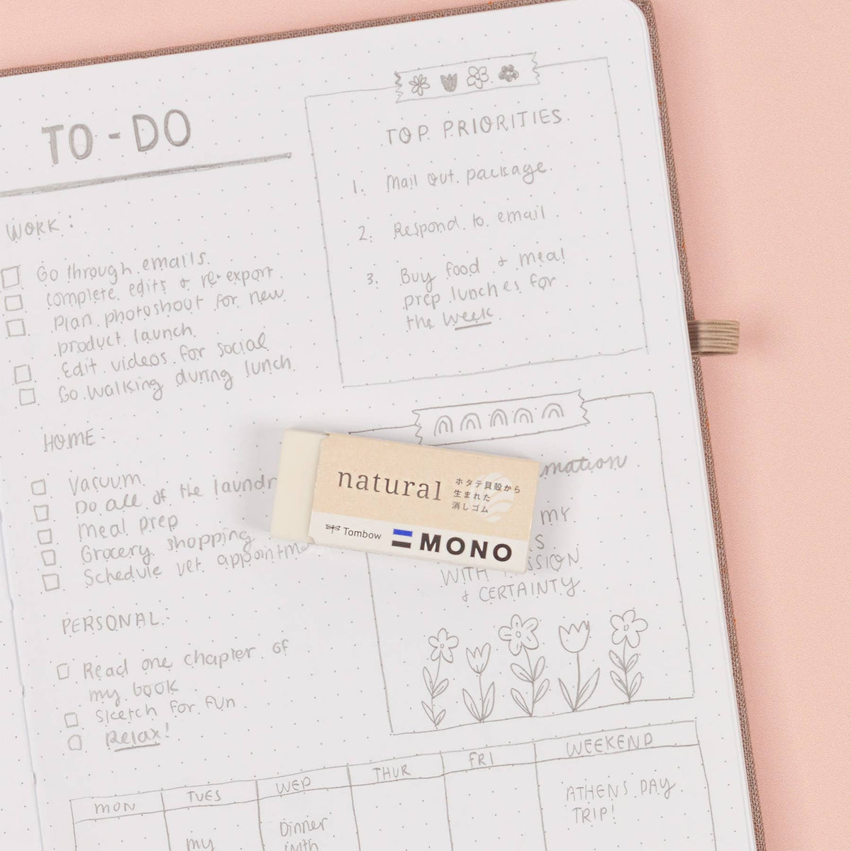 Tombow MONO Natural Eco Eraser