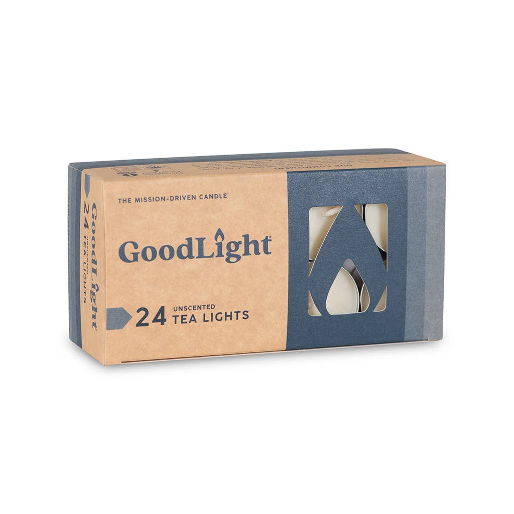 Unscented Tea Light Candles | 24-Count Box