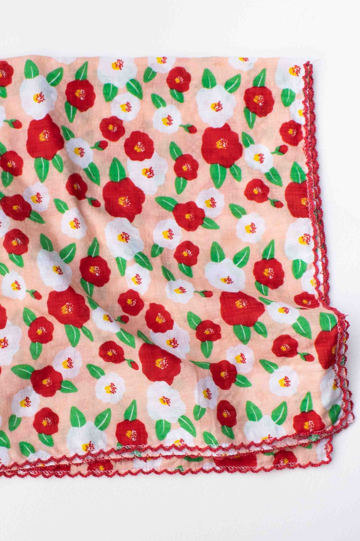 Camellia Flower Cotton Scarf