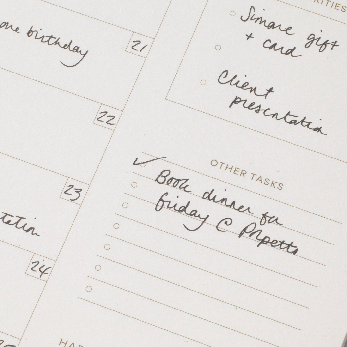 Picnic Undated Productivity Weekly Planning Pad