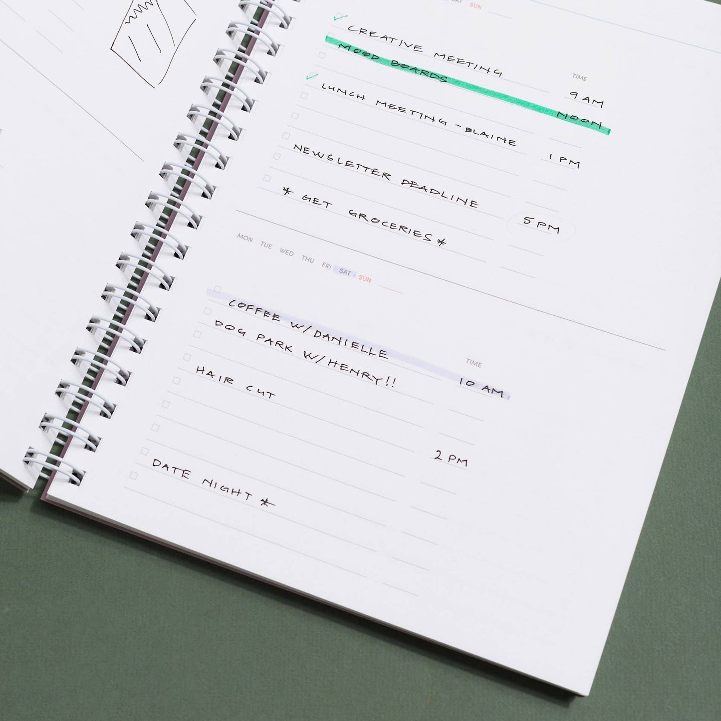 Daily/Weekly/Monthly Planner : Curves